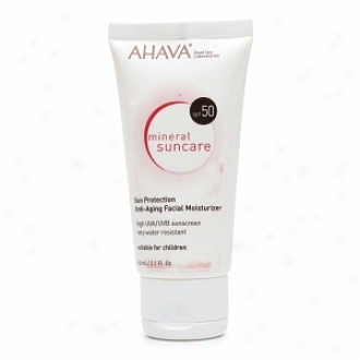Ahava Sun Protection Anti-aging Facial Moisturizer Spf 50