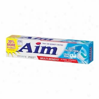 Aim Anticavity Toothpaste Gel, Multi-benefit Cavity Protection, Ultra Mint