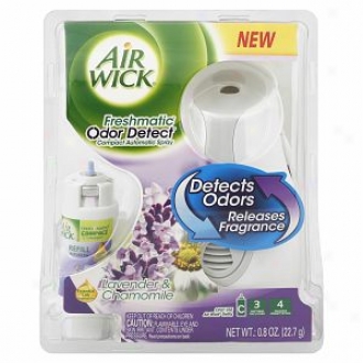 Air Wick Freshmatic Odor Detect Compact  Automatic Spray, Starter Kit, Lavender & Chamomile