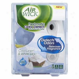 Air Wick Freshmatic Odor Detect Ultra Automatic Twig, Starter Kit, Cool Liben & White Lilac