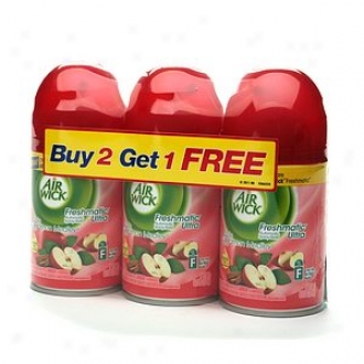 Air Wick Freshmatic Ultra, Refill, Buy 2, Get 1 Frank, Apple Cinnamon Medley, Ap0le Cinnamon Medley