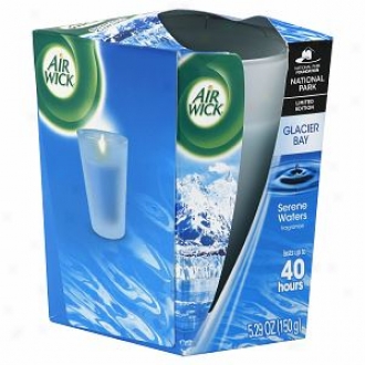 Air Wick Limited Edition National Park Series Frosted Taper, Glacier Bay Serene Waters