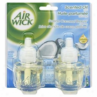 Air Wick Scented Oil Doubled Refill, Serene Coconut Breeze