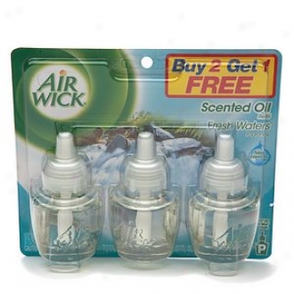 Air Wick Scented Oils Scented Oil, Refill, Buy 2, Get 1 Free, Fresh Waters