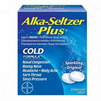 Alka-seltzer Plu sCold Medicine, Sparkling Oddity Flavor Effervescent Tablets