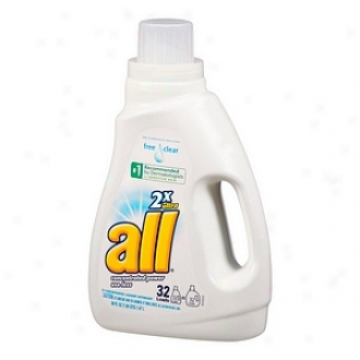 All Gratuitous & Clear 2x Ultra Concentrated Laundry Detergent, 32 Loads