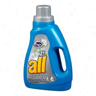 All High Efficency 2x Ultra Confentrated Laundry Detergent, 32 Loads