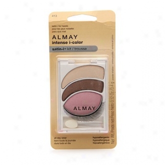 Almay Intense I-color Satin-i Kit All Day Wear Powder Protect, For Hazels