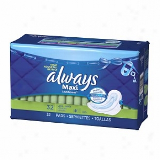 Always Maxi Pads With Flexi-wings, Long-super, 32 Ea