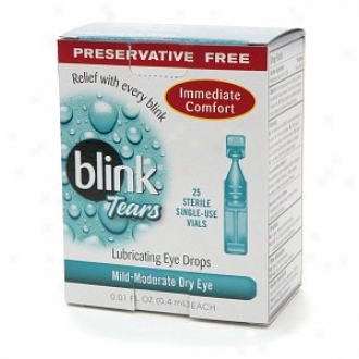 Amo Blink Tears, Lubricating Eye Drops, Sterile Single-use Vials, Preservative Free
