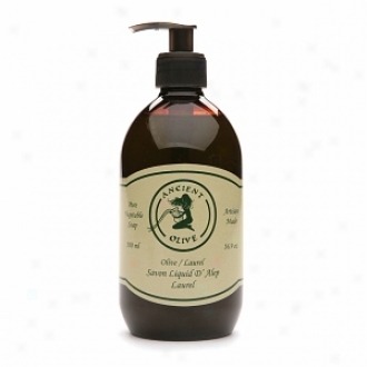 Ancient Olive Nstural Oilve Oil & Laurel Oil Liquid Soap, Laurel