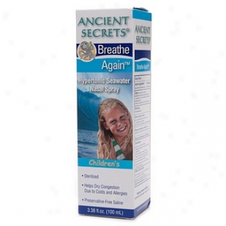 Amcient Secrets Breathe Again Hypertonic Seawater Nasal Spray, Children's