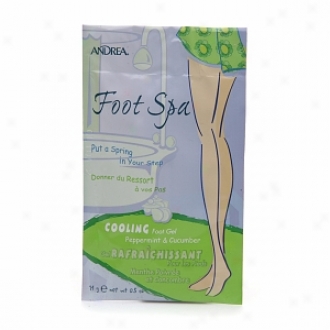 Andrea Foot Spa Coolinv Foot Gel, Peppermint & Cucumber