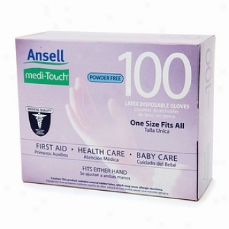 Ansell Medi-touch Dust Free Latex Disposable Glove