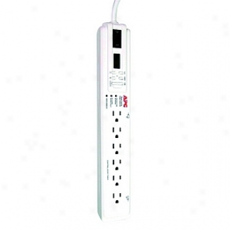 Apc P6gc 6-outlet Surge Protector Wall Tap With Lcd Timer