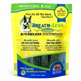 Ark Naturals Breath~less Brushless Chewable Toothpaste, Medium/large