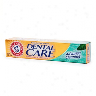 Arm & Hammer Dental Care Advance Cleaning Diurnal Fluoride Toothpaste With Baking Soda, Mint