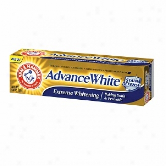 Arm & Hammer Dental Anxiety Advance White Extreme Whitening Baking Soda & Peroxide Toothpaste, Frosted Miint