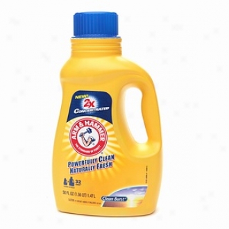 Arm & Hammer Liquid Laundry Detegent 2x Concentrated, Clean Sudden rush, 32 Loads