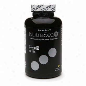 Ascenta Nutrasea High Potency Balanced Epa & Dha Omega-3 Supplemen5, Softgels, Lemon