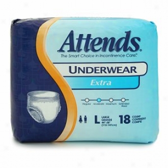 Attends Underwear Extra Absorbency Large (44in-58in, 170-210 Lbs)