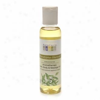 Aura Cacia Aromatherapy Bath, Body & Mwssage Oil, Eucalyptus Harvest