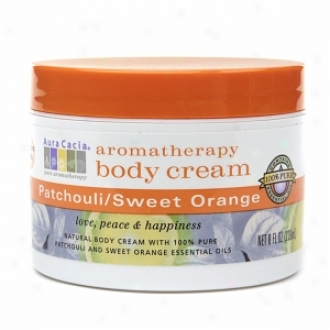 Aura Cacia Aromatherapy Body Cream, Patchouli & Sweey Orange