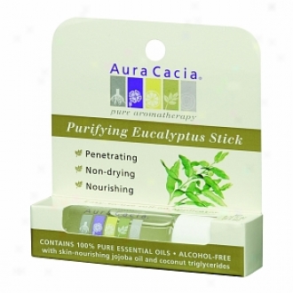 Aura Cacia Aromatherapy Roll-on Stick, Purifying Eucaly;tus