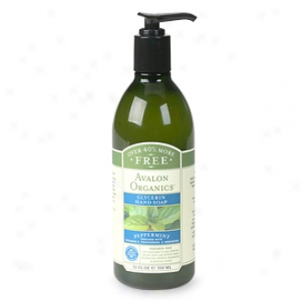 Avalon Organics Glycerin Liquid Soap, Peppermint