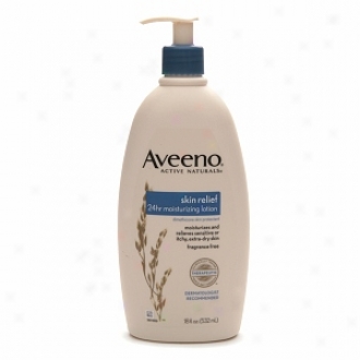 Aveeno Active Naturaos Skin Relief 24 Hour Moisturizing Lotion, Fragrance Free