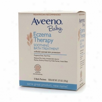 Aveeno Baby Eczema Therapy Soothing Bath Treatment, Single Use Packets