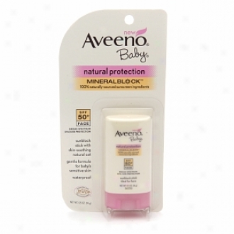 Aveeno Baby Natural Protection Mineral Block Confront Stick, Spf 50