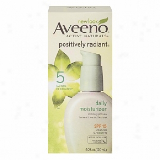 Aveeno Positively Radiant Daily Moisturizer, Slf 15