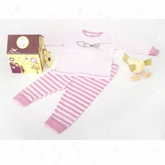 Baby Bunch Birdhouse Pajamas With Plush Bird Toy 3t, Pink