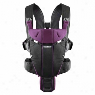 Babybjorn Baby Carrier Miracle, Soft Cotton Mix, Black/purple