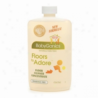 Babyganjcs Floors To Adore Floor Cleaner Concentrate, Fragrance Free