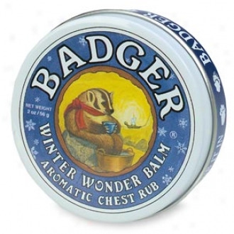Badger Winter Marvel Balm, Fragrant Chest Rub