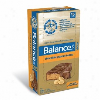 Balance Bar Gold Nutrition Bar With Three Indulgent Layers, Chocolate Peanut Butter