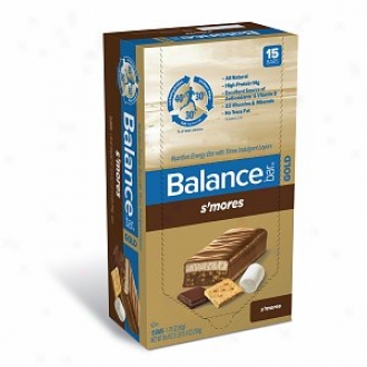 Balance Bar Gold Nutrition Bar With Threw Indulgent Layesr, S'mores