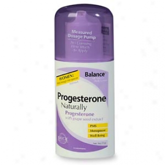 Balance Progesterone Naturally, All Natural Body Cream, Pump