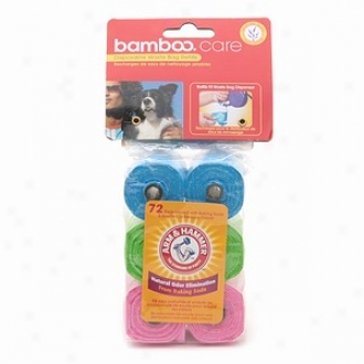 Bamboo Care Disposable Waste Bags Refill With Arm &-Hammer
