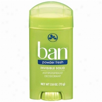 Ban Invisible Solid, Antiperspirant & Deodorant, Powder Pure and cool