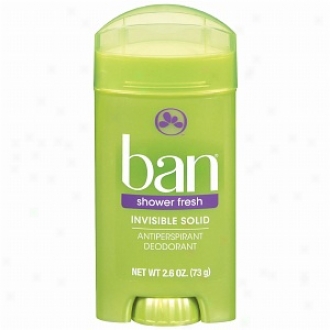 Ban Invisible Solid, Antiperspirant & Deodorant, Shower Fresh