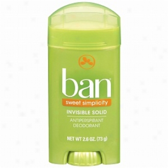 Ban Invisible Solid, Antiperspirant & Deodorant, Sweet Simplicity