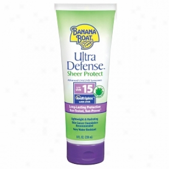 Banana Boat Ultra Defense Broad Spectrum Sunscreen Lotion, Spf 15