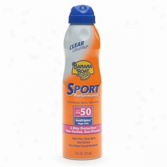 Banana Boat Ultramist Continuous Spray Sunscreen, S;ort Performance Spf 50