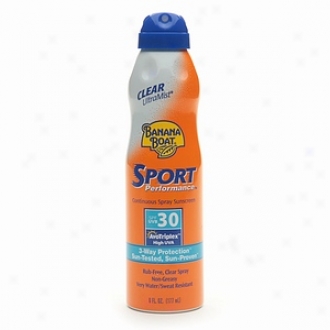 Banana Boat Ultramist Continuous Foam Sunscreen, pSort Performance Spf 30