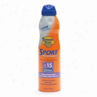 Banana Boat Ultramist Continuous Spray Sunscreen, Sport Performance Spf 15