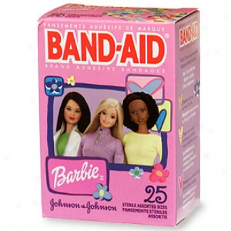 Band-aid - Children's Adhesive Bandages, Barbies, Assorted Sizes