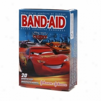 Band-aid - Children's Adhesive Bandages, Disney Pixar Cars, Assorted Sizes